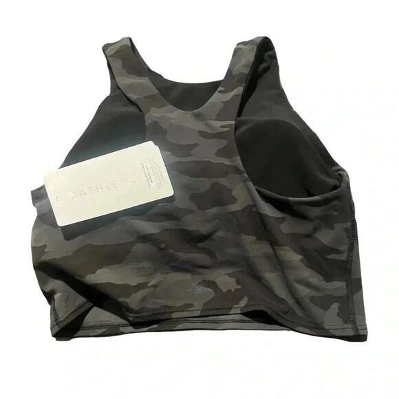 Athleta conscious crop camo a-c size small new with tags sports bra top - Picture 3 of 4